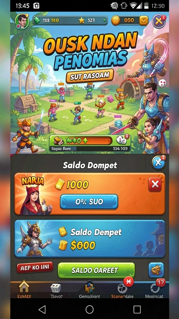 danagame - Tampilan antarmuka yang ramah pengguna.