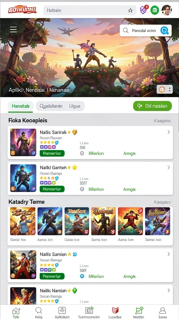 juara666 - Antarmuka yang bersih dan mudah digunakan.