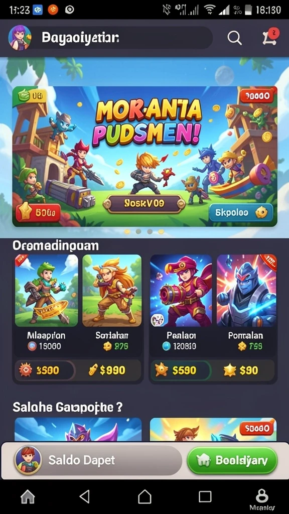 king403 - Tangkapan layar ketiga memperlihatkan layar upgrade karakter yang menarik.