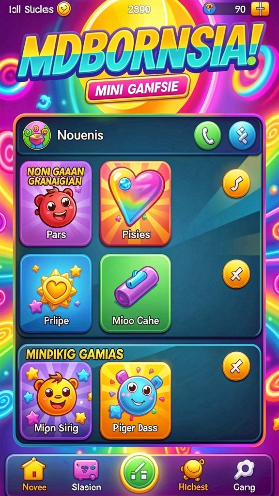 ledakgg - Tampilan awal game yang menarik.