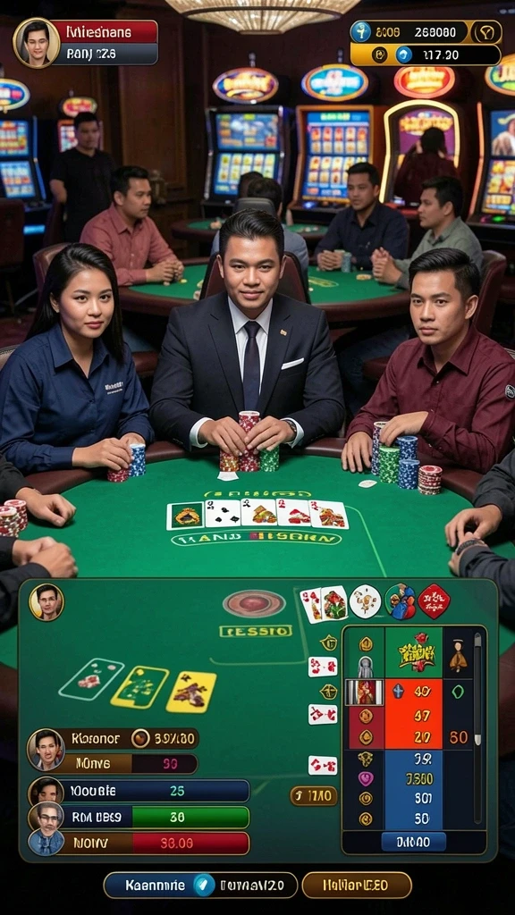 lucubet - Fitur interaksi memungkinkan pemain bersaing secara langsung.